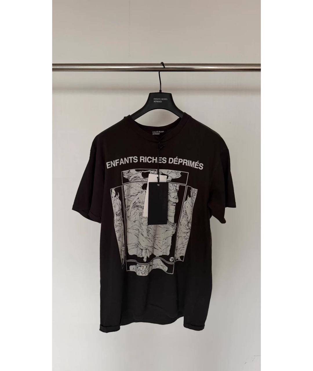 Enfants Riches Déprimés Черная хлопковая футболка, фото 4