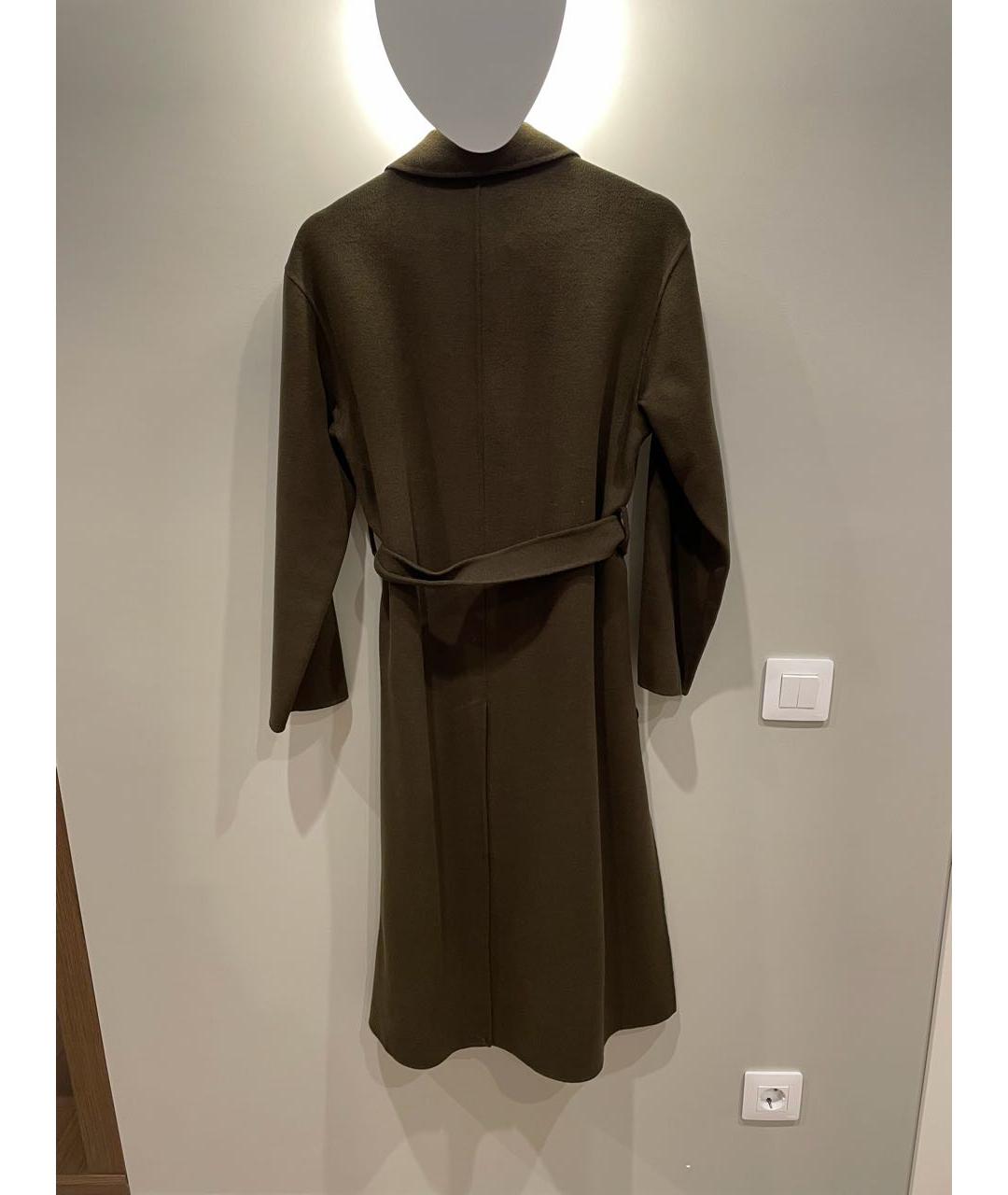 MAJE Хаки пальто, фото 2