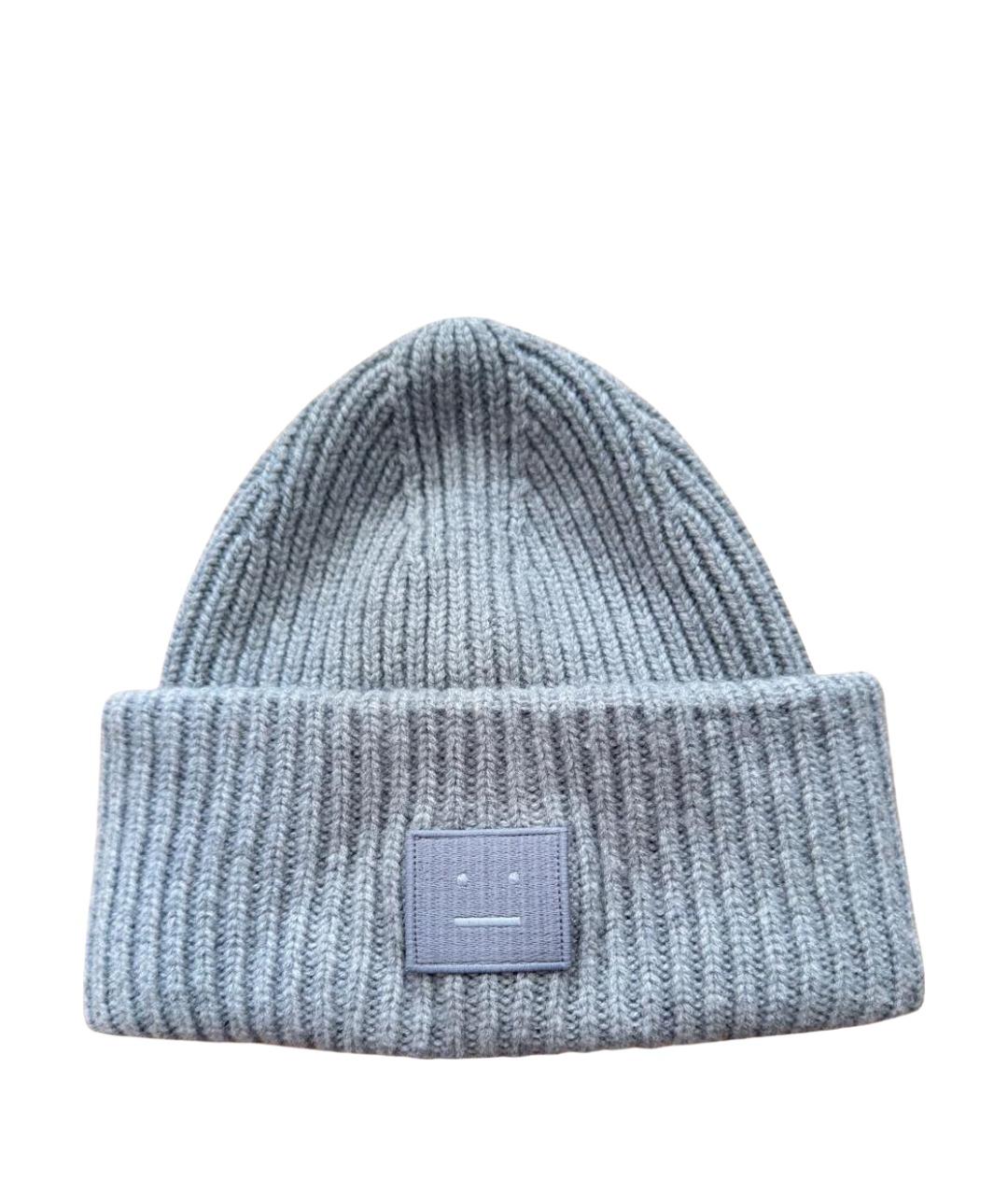 ACNE STUDIOS Серая шерстяная шапка, фото 1