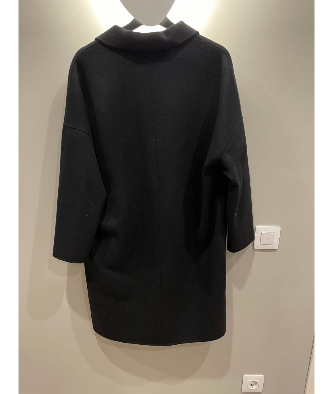 MAJE Черное замшевое пальто, фото 2