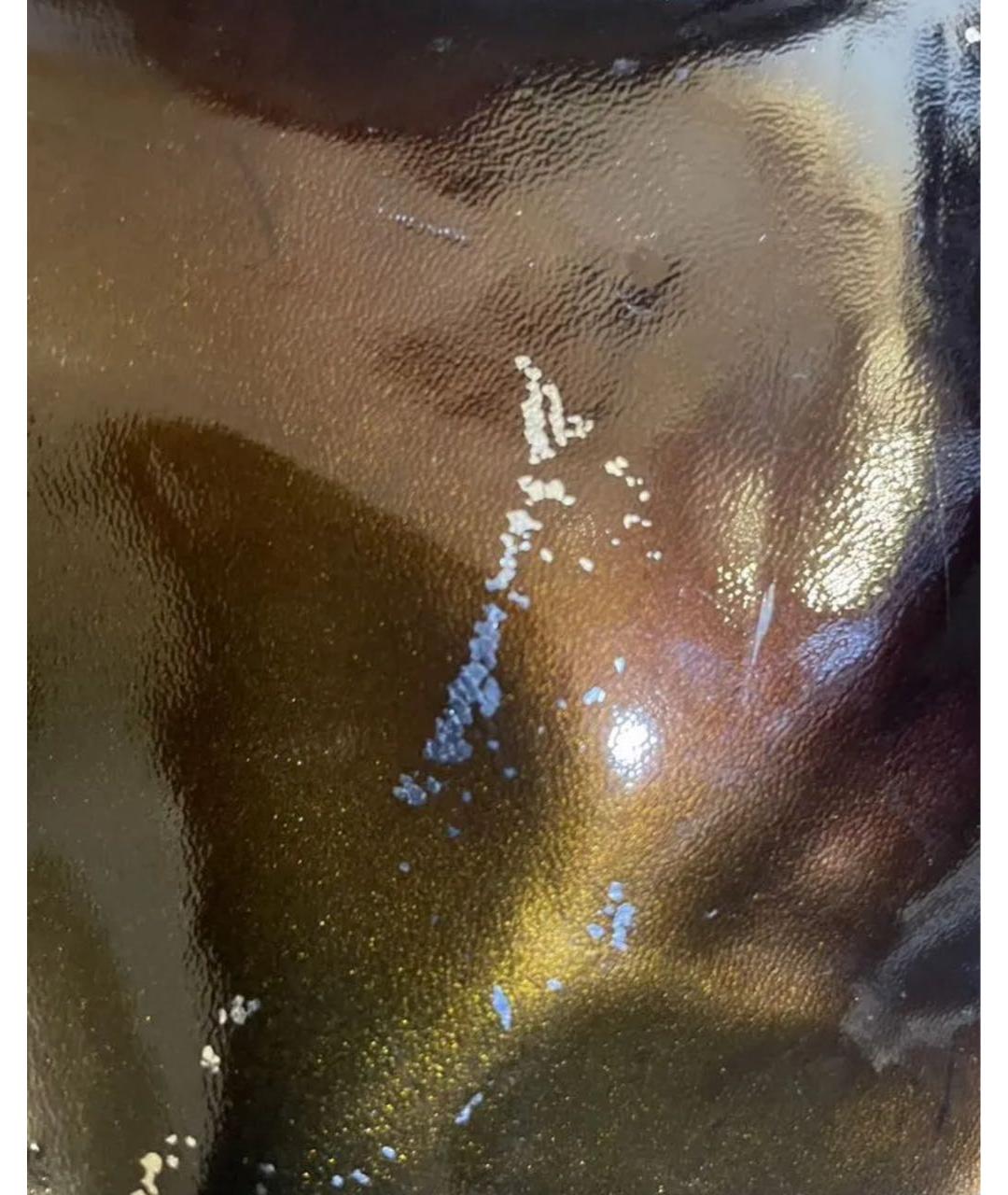 GUCCI Золотая сумка с короткими ручками из лакированной кожи, фото 6