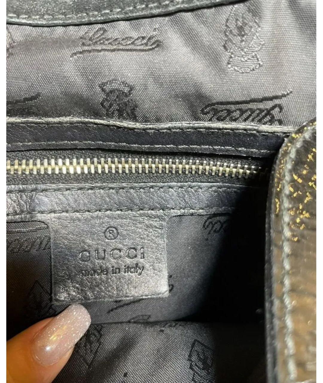 GUCCI Золотая сумка с короткими ручками из лакированной кожи, фото 4