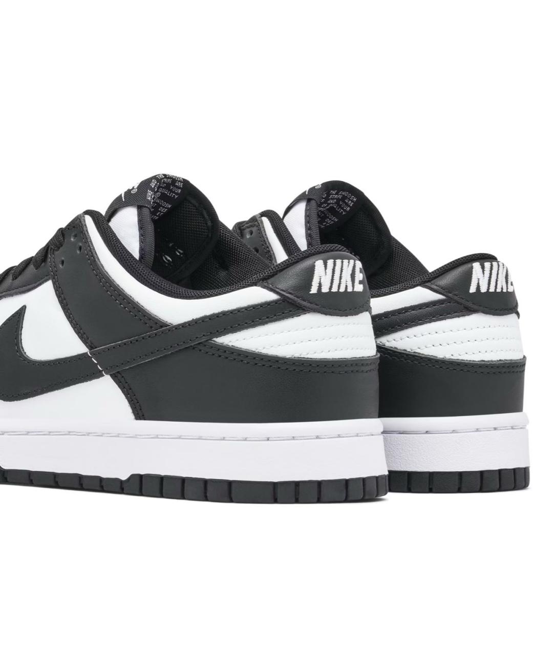 NIKE Черные кожаные низкие кроссовки / кеды, фото 7