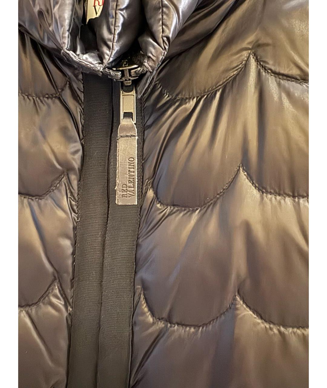 RED VALENTINO Черная полиамидовая куртка, фото 3