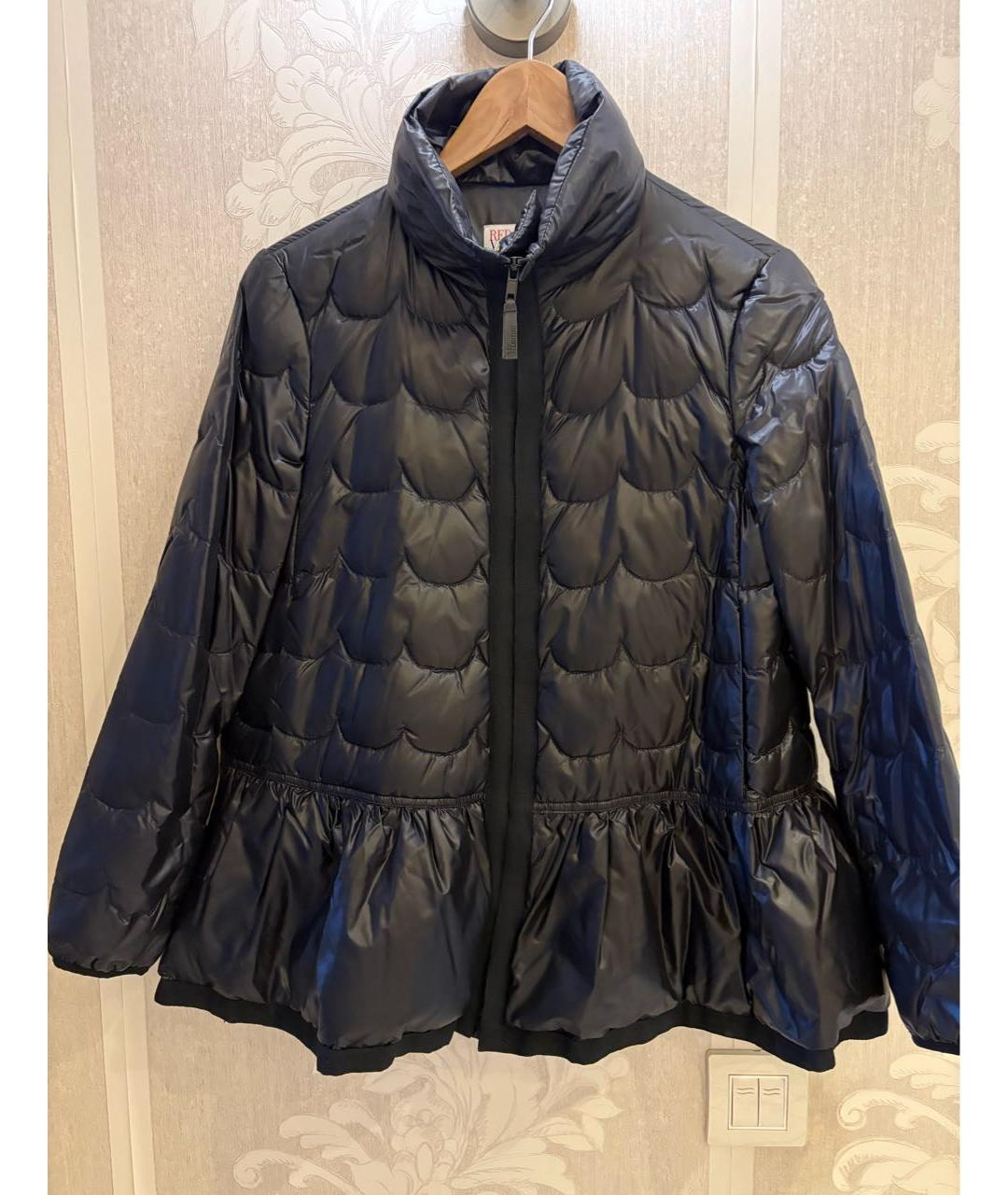 RED VALENTINO Черная полиамидовая куртка, фото 7