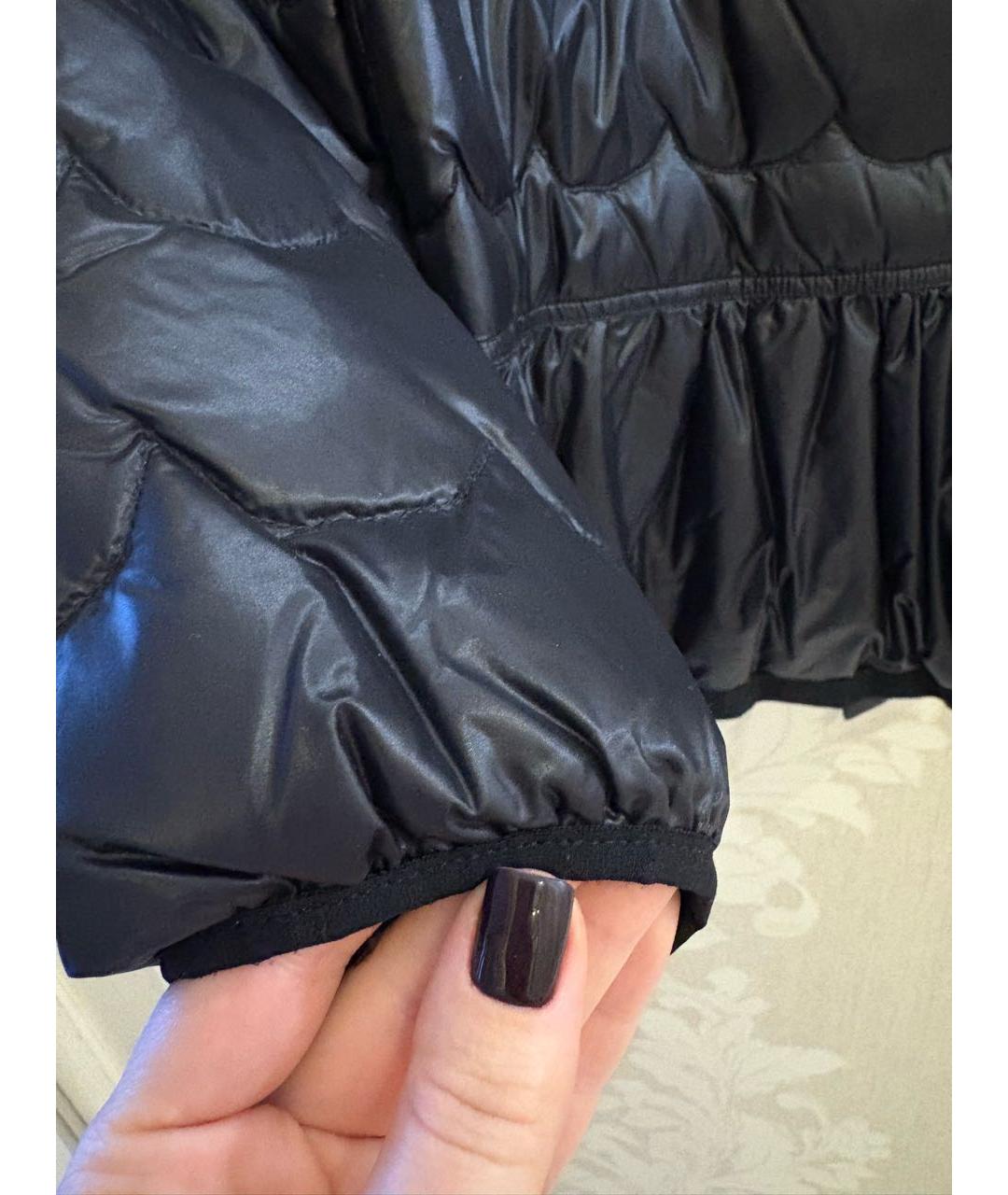 RED VALENTINO Черная полиамидовая куртка, фото 4