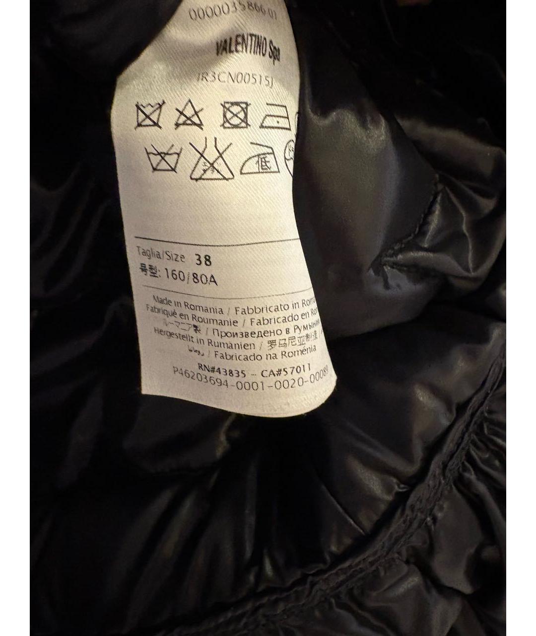 RED VALENTINO Черная полиамидовая куртка, фото 6