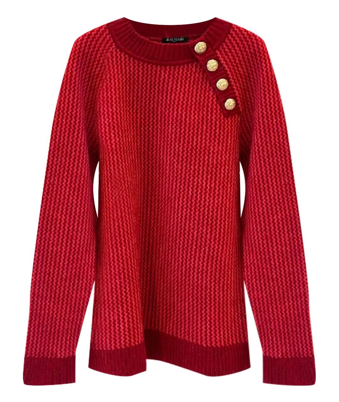 BALMAIN Красный джемпер / свитер, фото 1