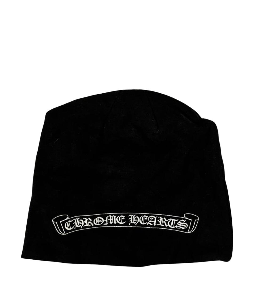 CHROME HEARTS Черная хлопковая шапка, фото 1