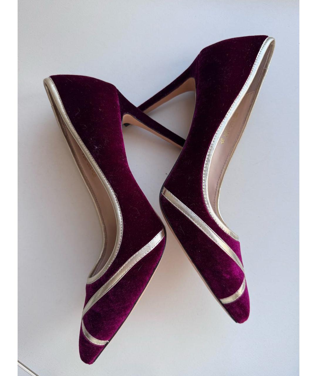 RADO Бордовые текстильные туфли, фото 9