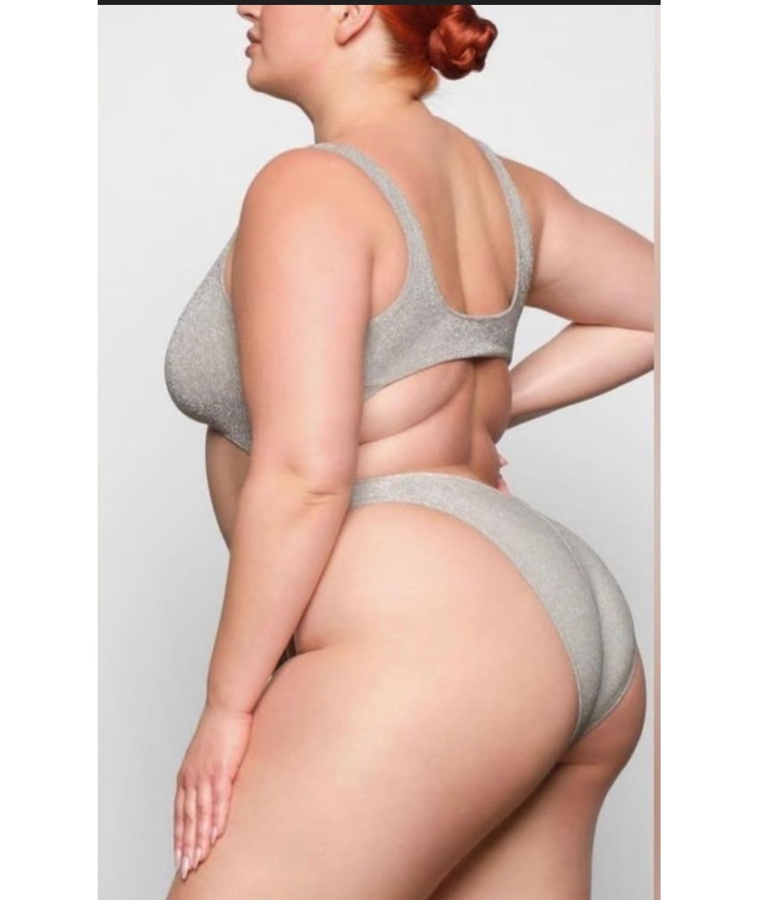 SKIMS Серебрянный купальник, фото 3