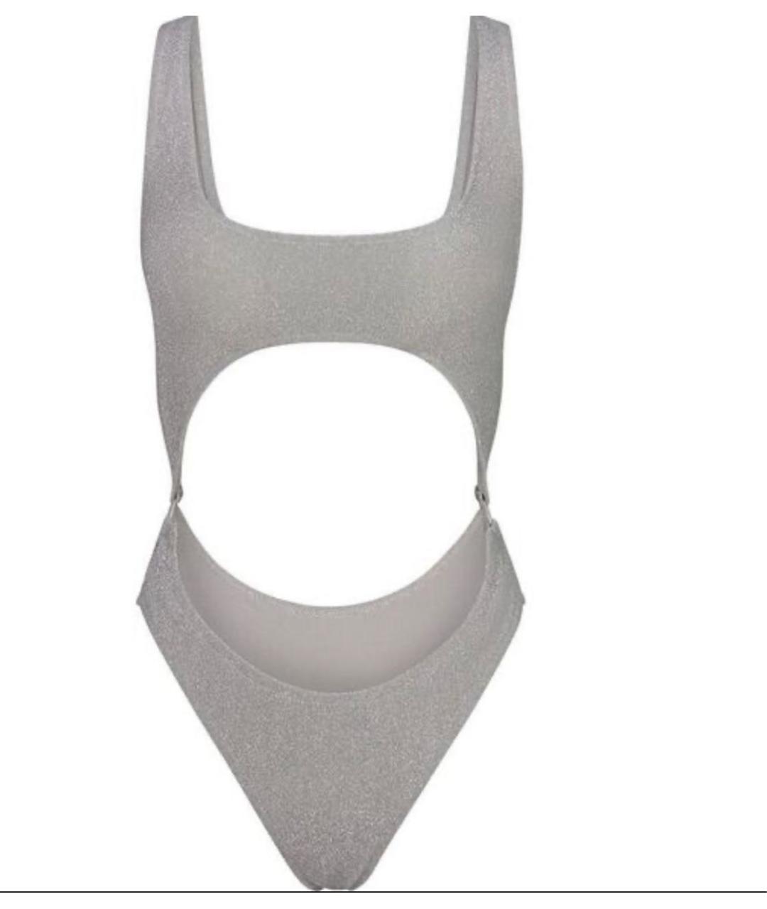 SKIMS Серебрянный купальник, фото 4