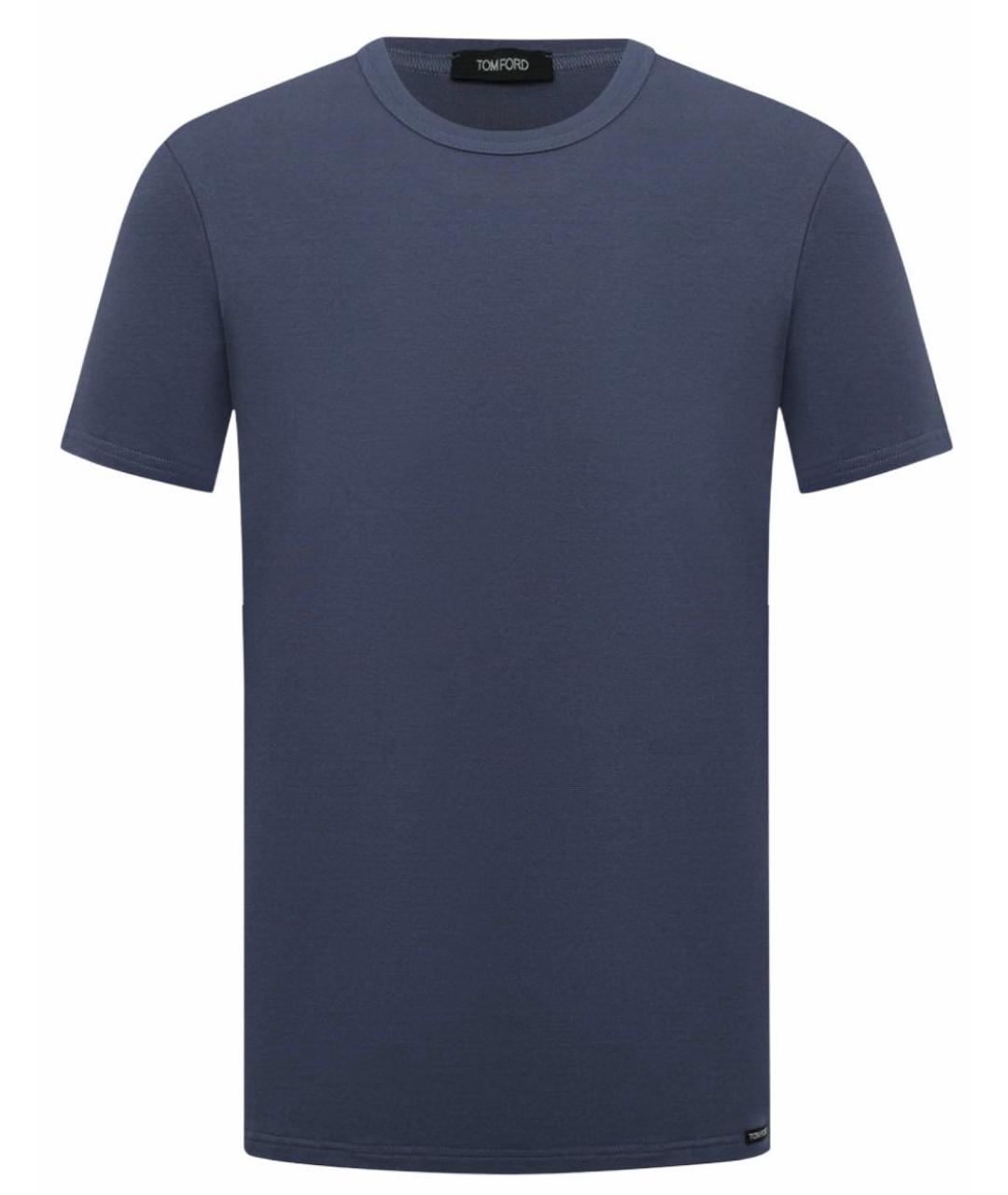 TOM FORD Синяя хлопковая футболка, фото 1