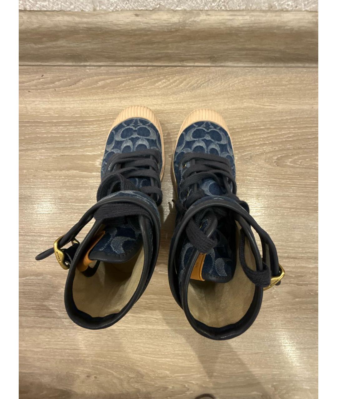 COACH Синие ботинки, фото 3