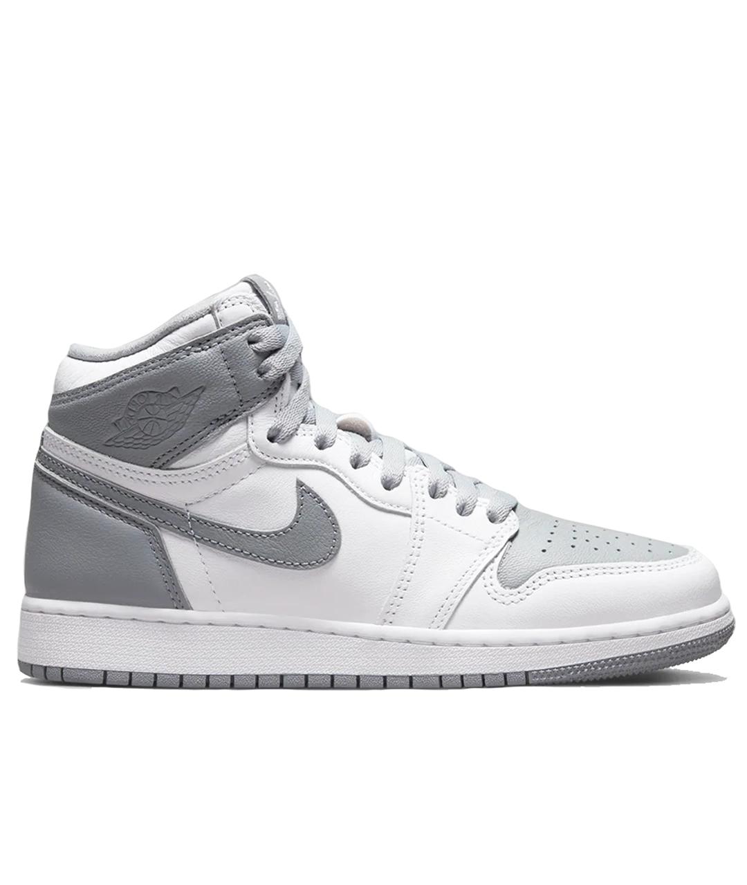 JORDAN Серые кожаные кроссовки, фото 1