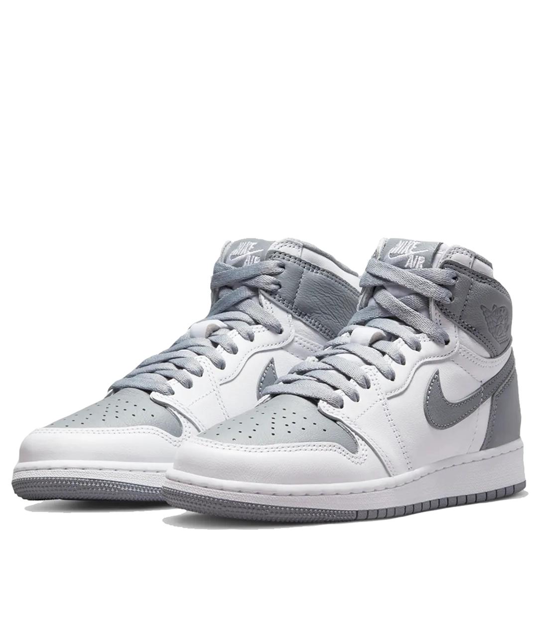 JORDAN Серые кожаные кроссовки, фото 2