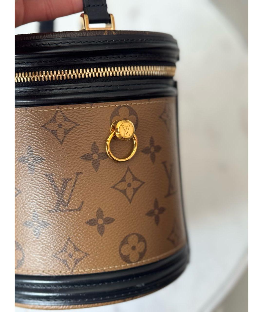 LOUIS VUITTON Коричневая сумка с короткими ручками, фото 8