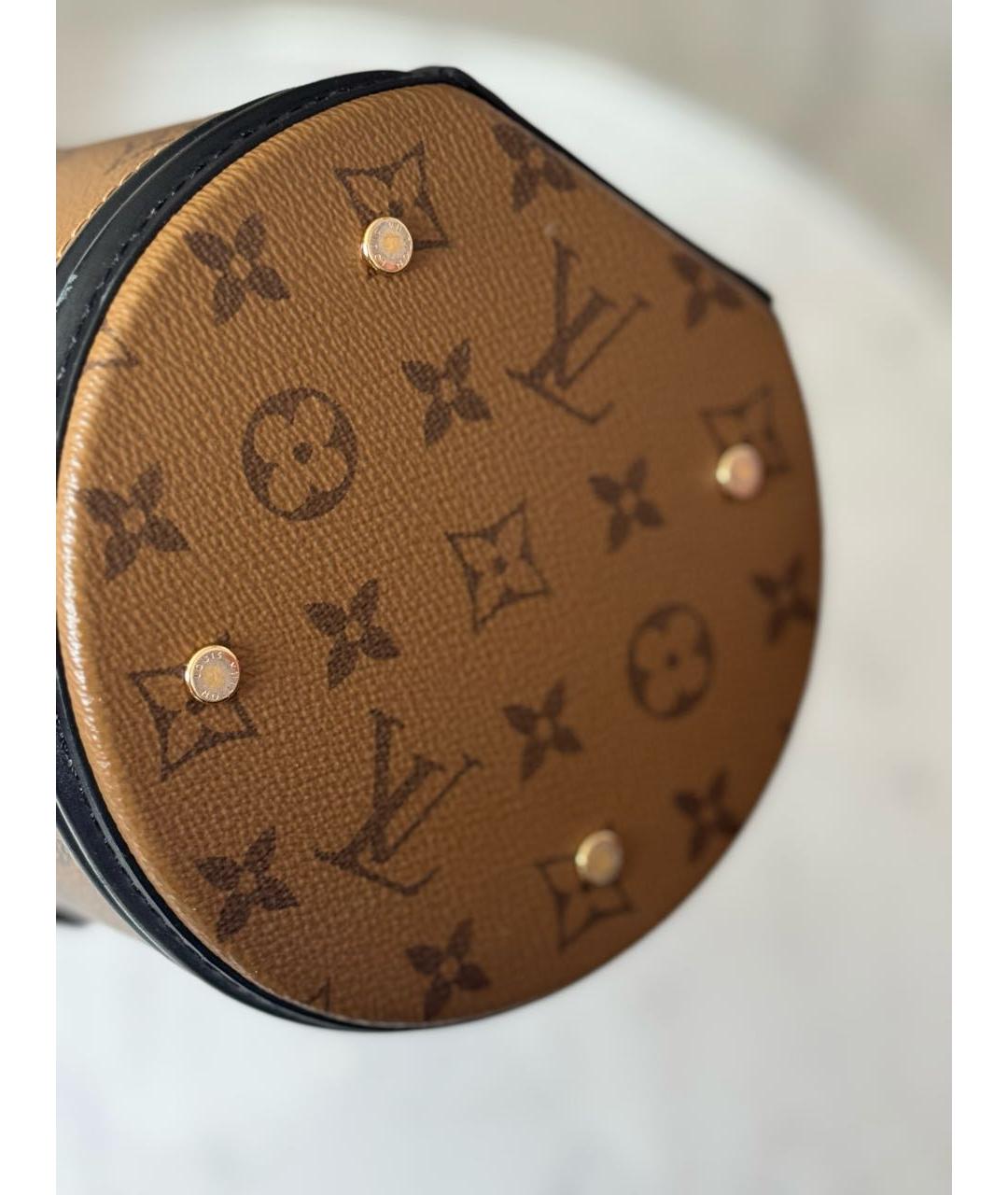 LOUIS VUITTON Коричневая сумка с короткими ручками, фото 7