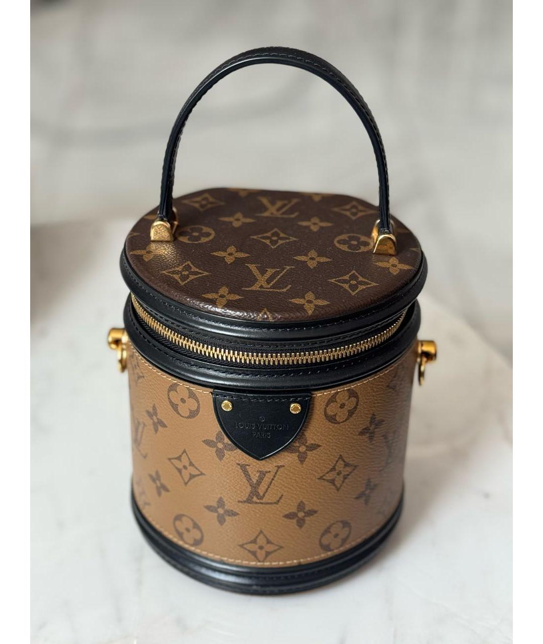 LOUIS VUITTON Коричневая сумка с короткими ручками, фото 9