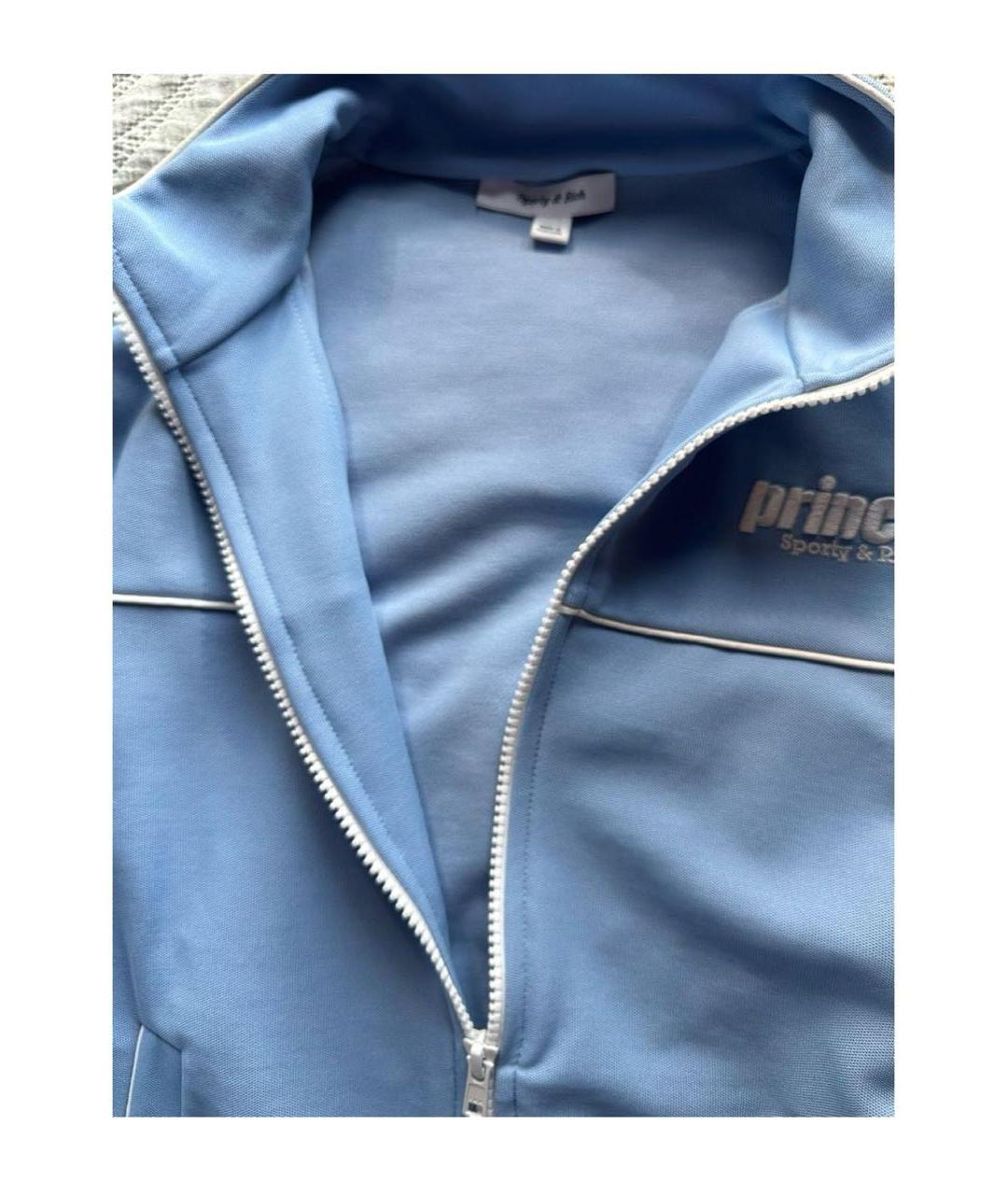 SPORTY AND RICH Голубой хлопковый спортивные костюмы, фото 4