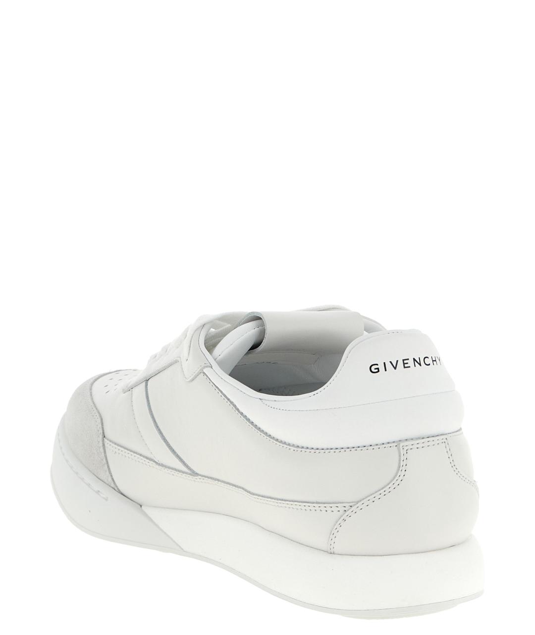 GIVENCHY Белые кожаные низкие кроссовки / кеды, фото 3