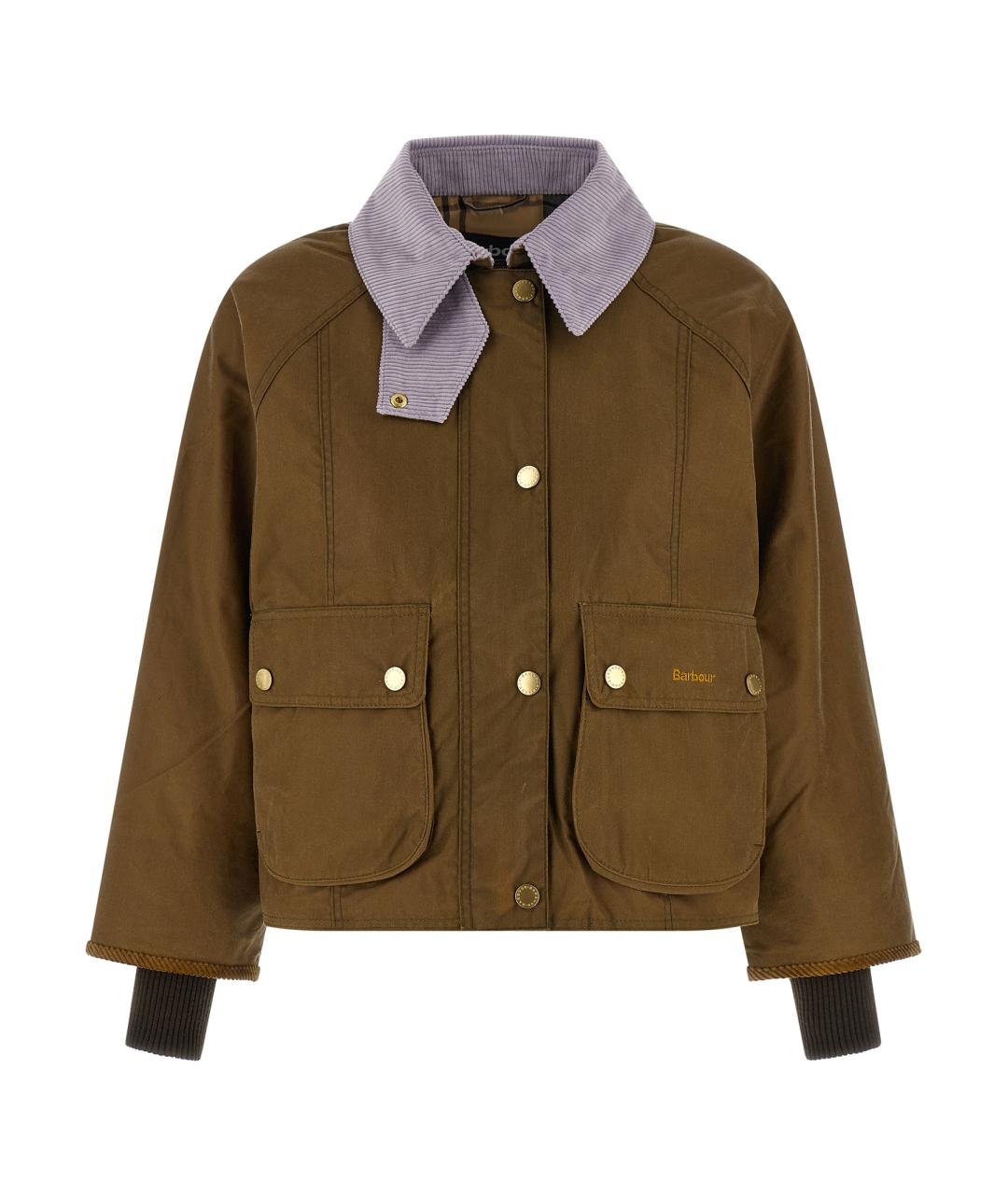 BARBOUR Коричневая хлопковая куртка, фото 1