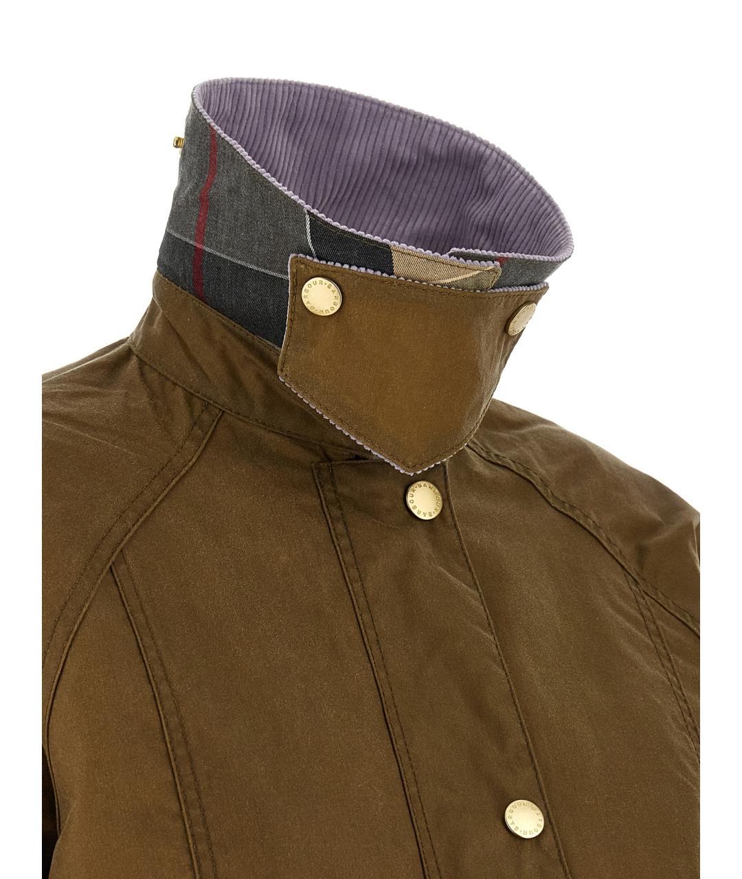 BARBOUR Коричневая хлопковая куртка, фото 5