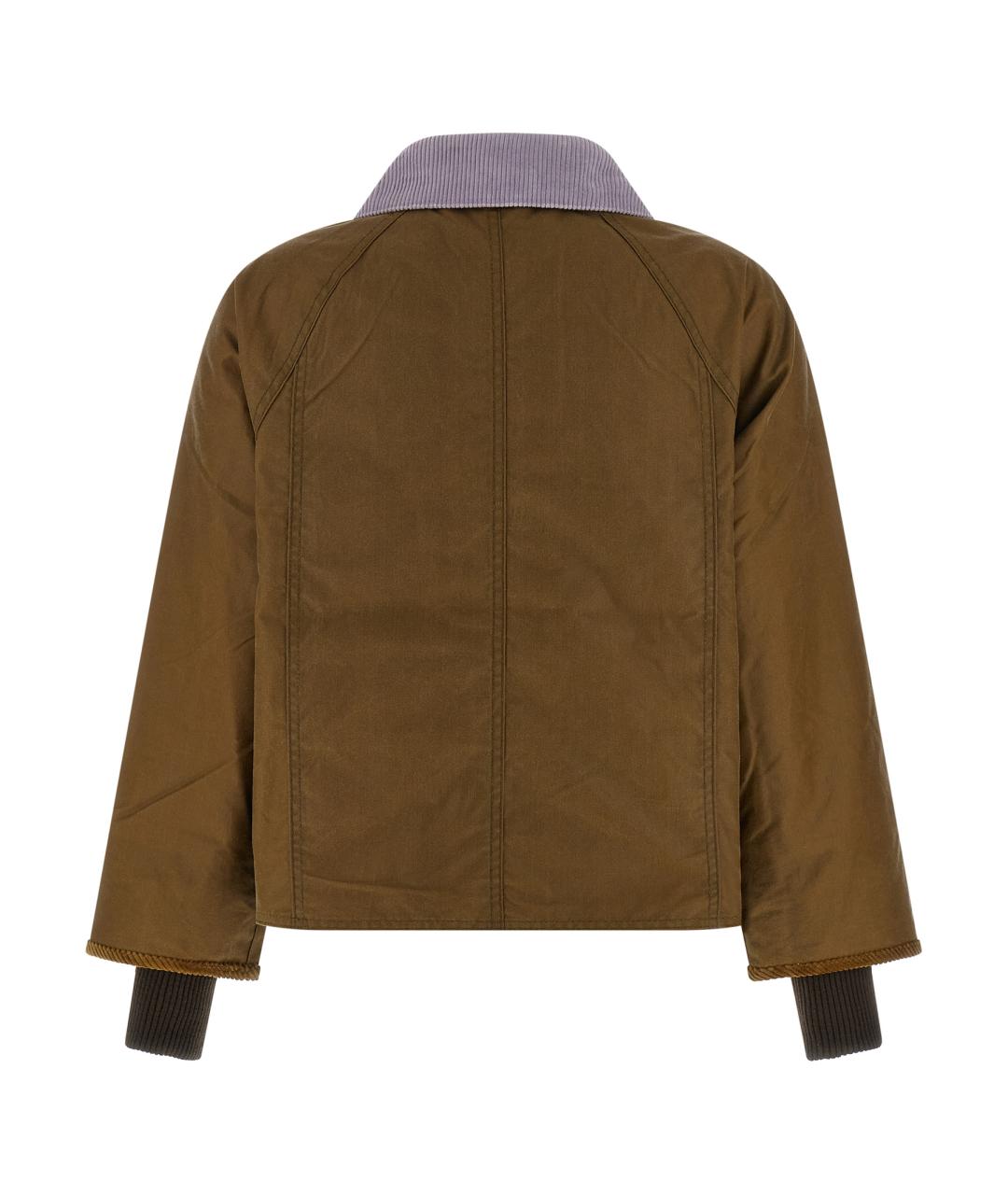 BARBOUR Коричневая хлопковая куртка, фото 2