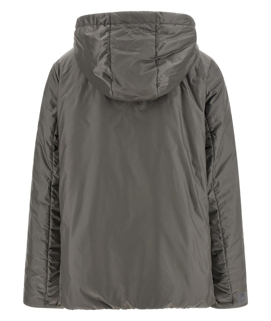 MAX MARA Серая полиэстеровая куртка, фото 2