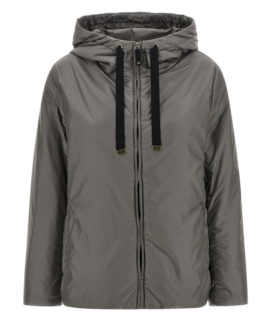 MAX MARA Серая полиэстеровая куртка, фото 1