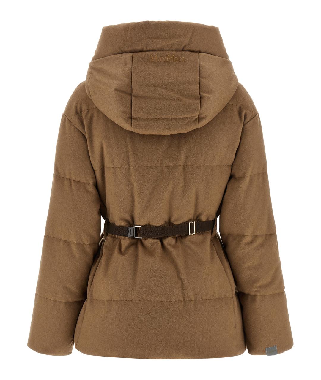 MAX MARA Коричневый шерстяной пуховик, фото 2