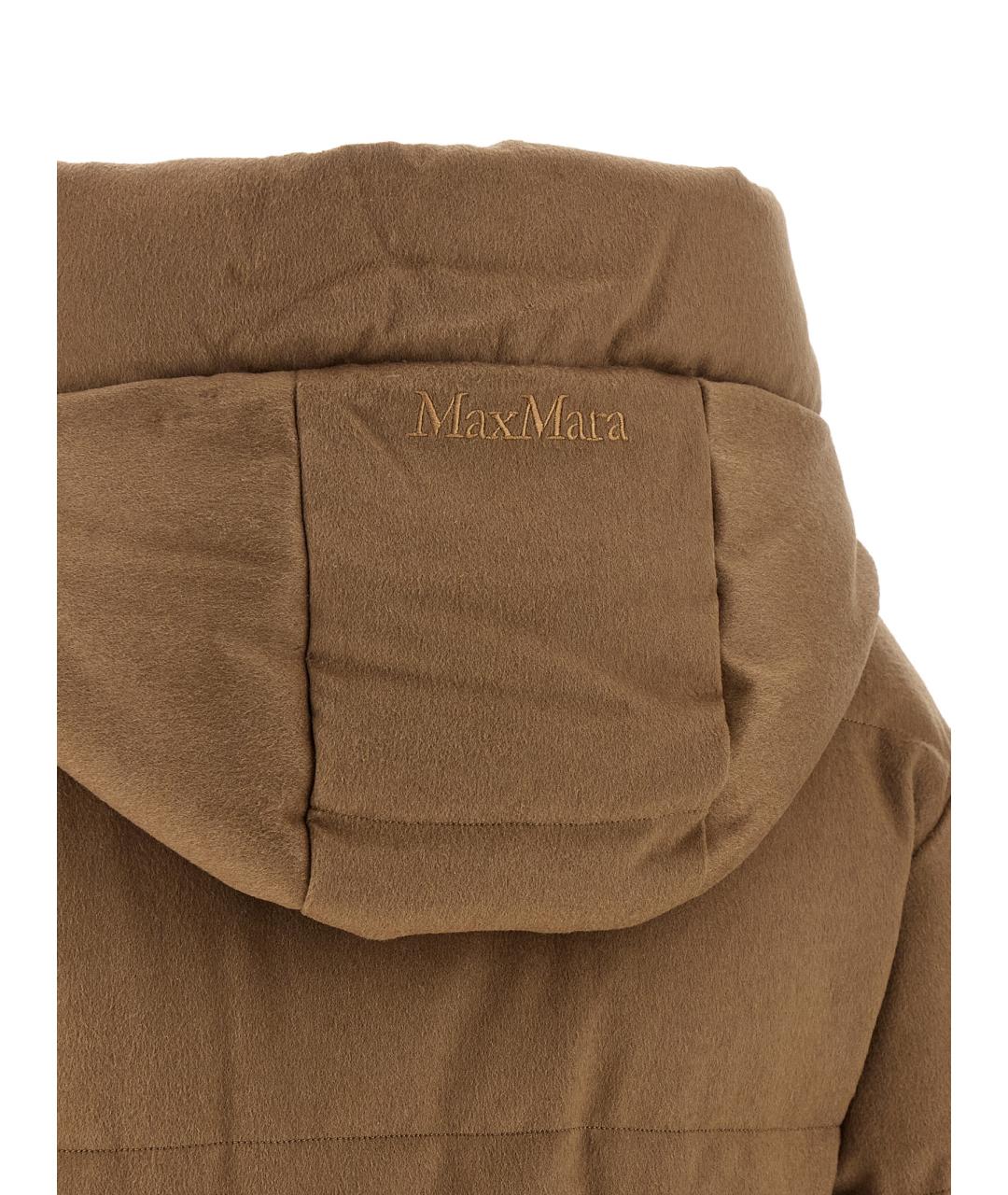 MAX MARA Коричневый шерстяной пуховик, фото 5