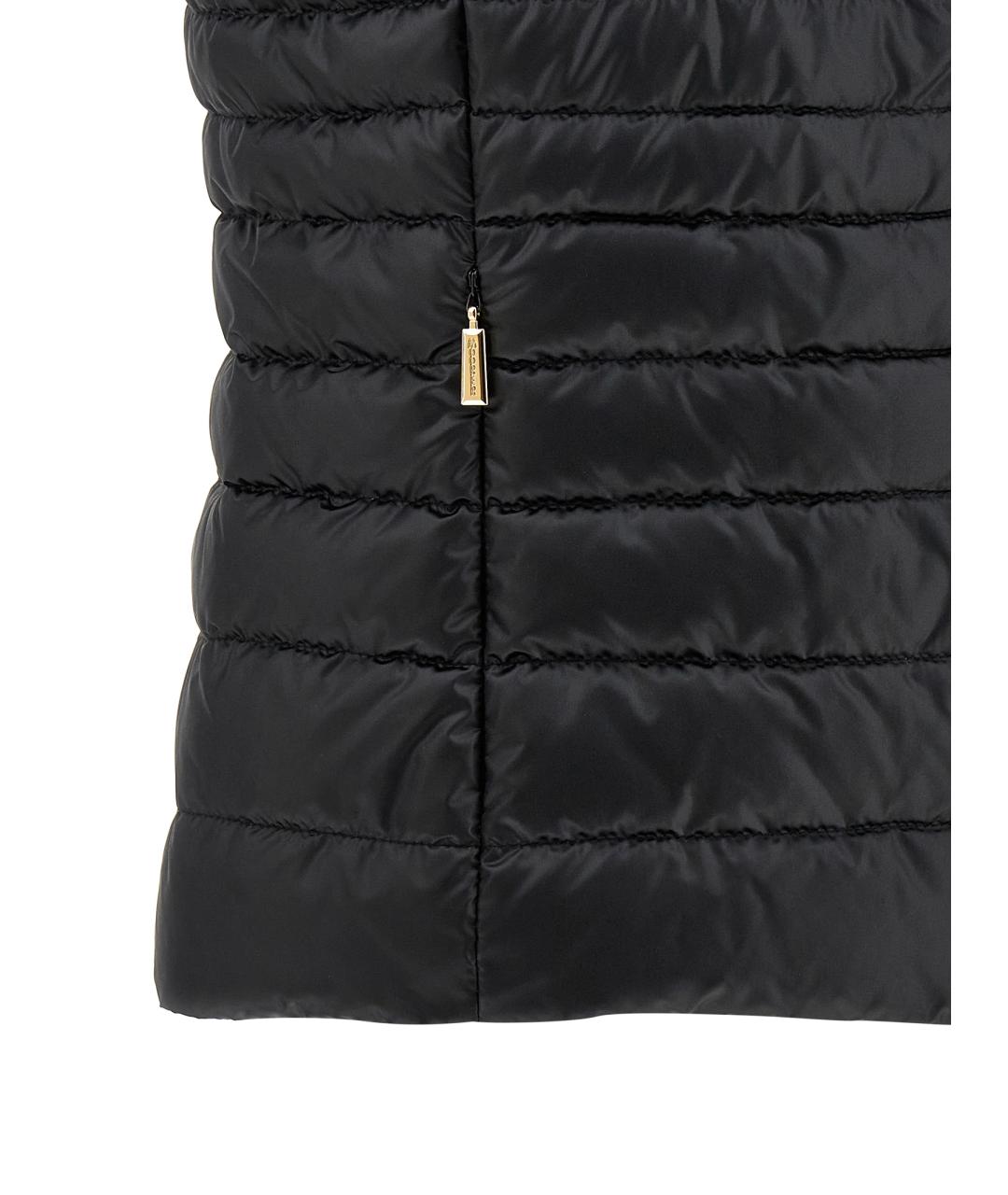 MOORER Черный полиэстеровый жилет, фото 4