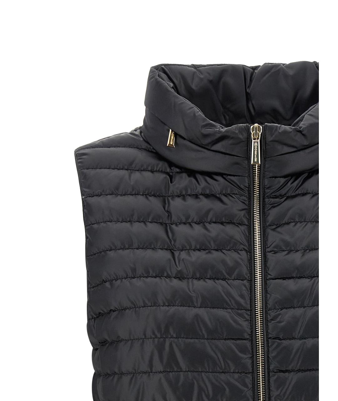 MOORER Черный полиэстеровый жилет, фото 3