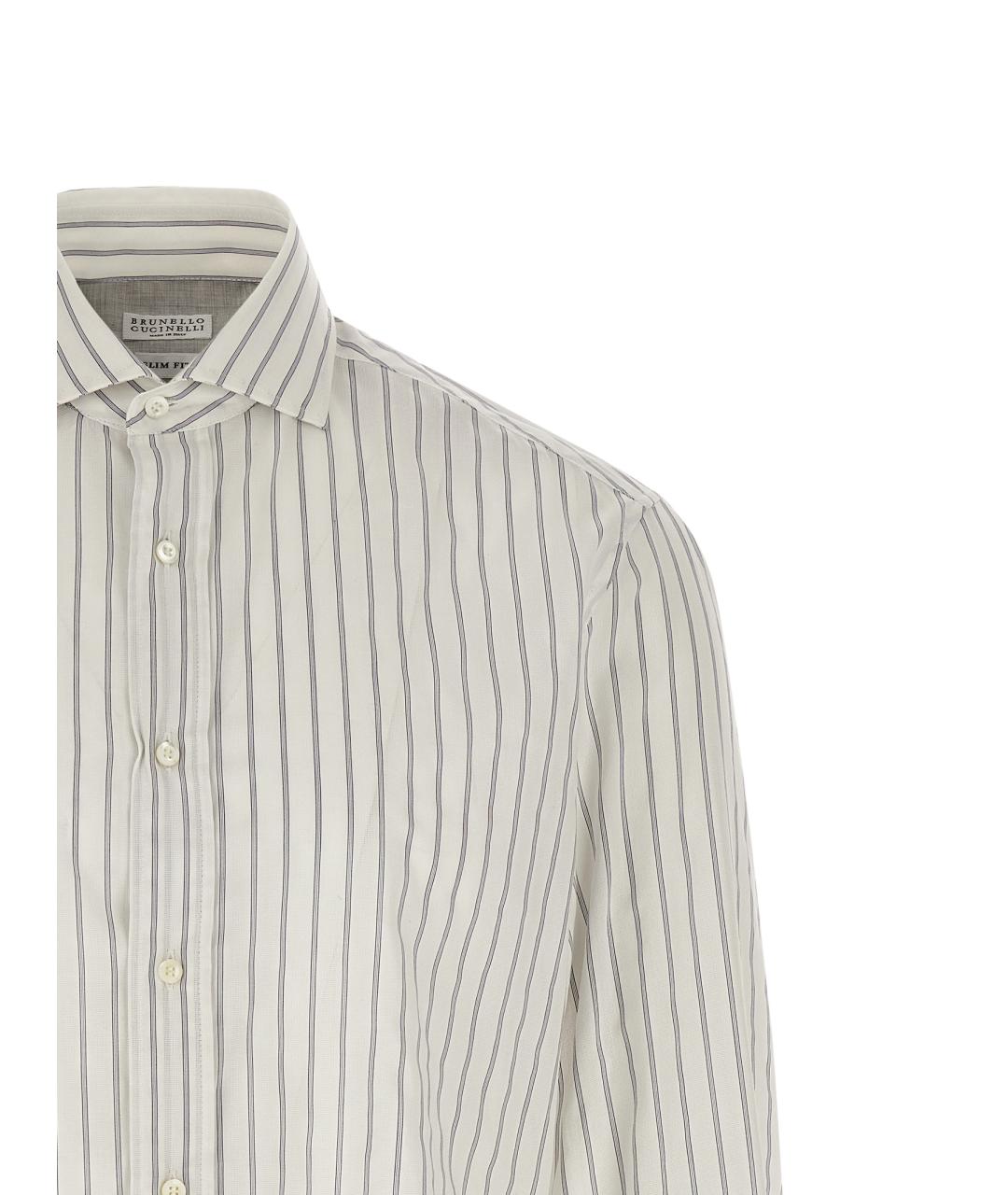 BRUNELLO CUCINELLI Мульти хлопковая кэжуал рубашка, фото 3