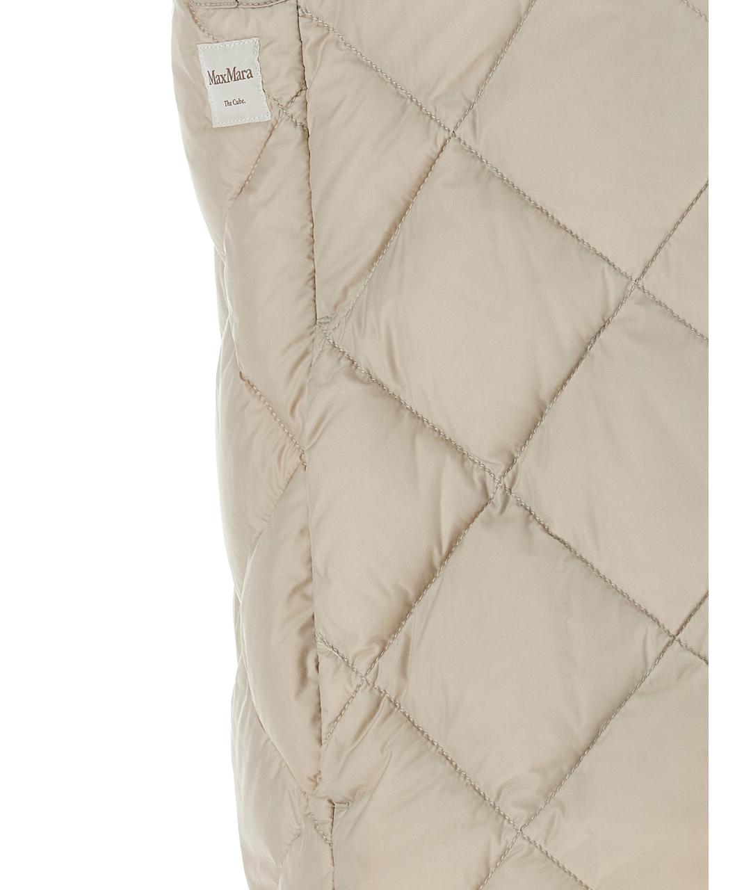 MAX MARA Бежевый полиамидовый жилет, фото 4