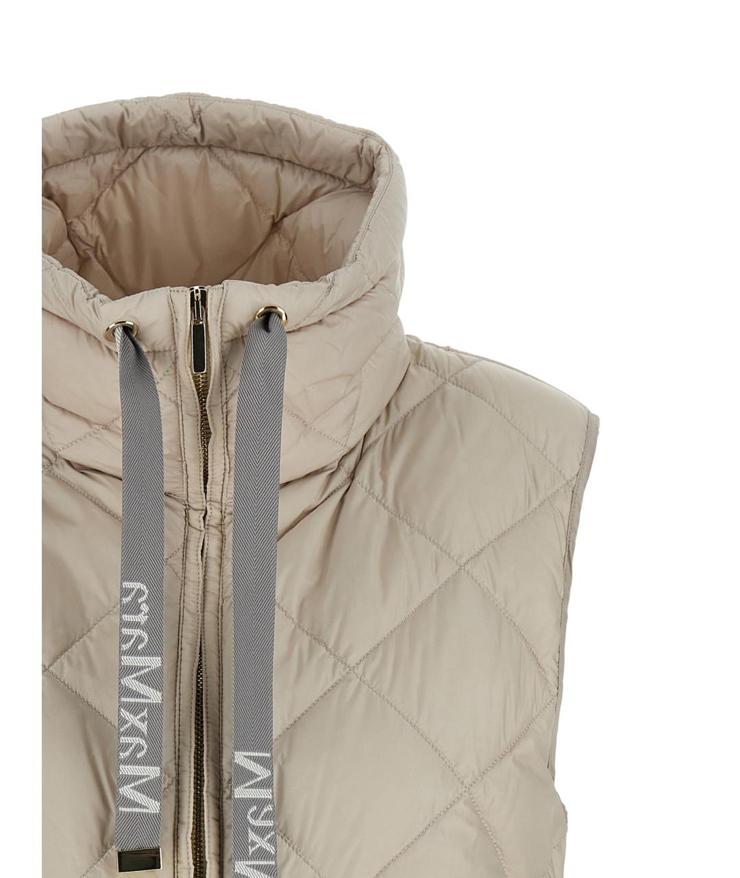 MAX MARA Бежевый полиамидовый жилет, фото 3
