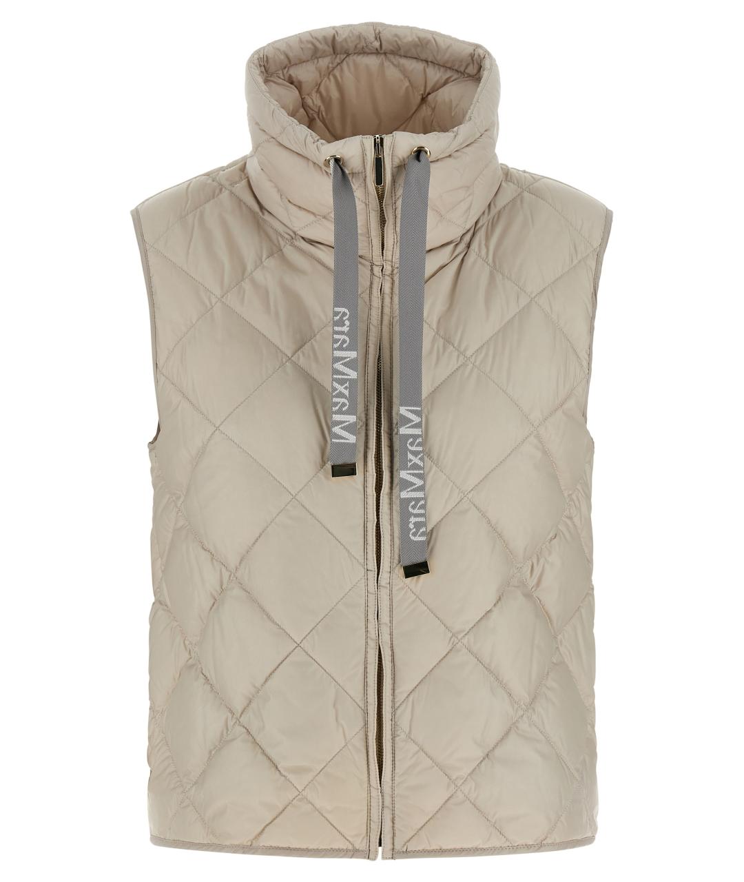 MAX MARA Бежевый полиамидовый жилет, фото 1