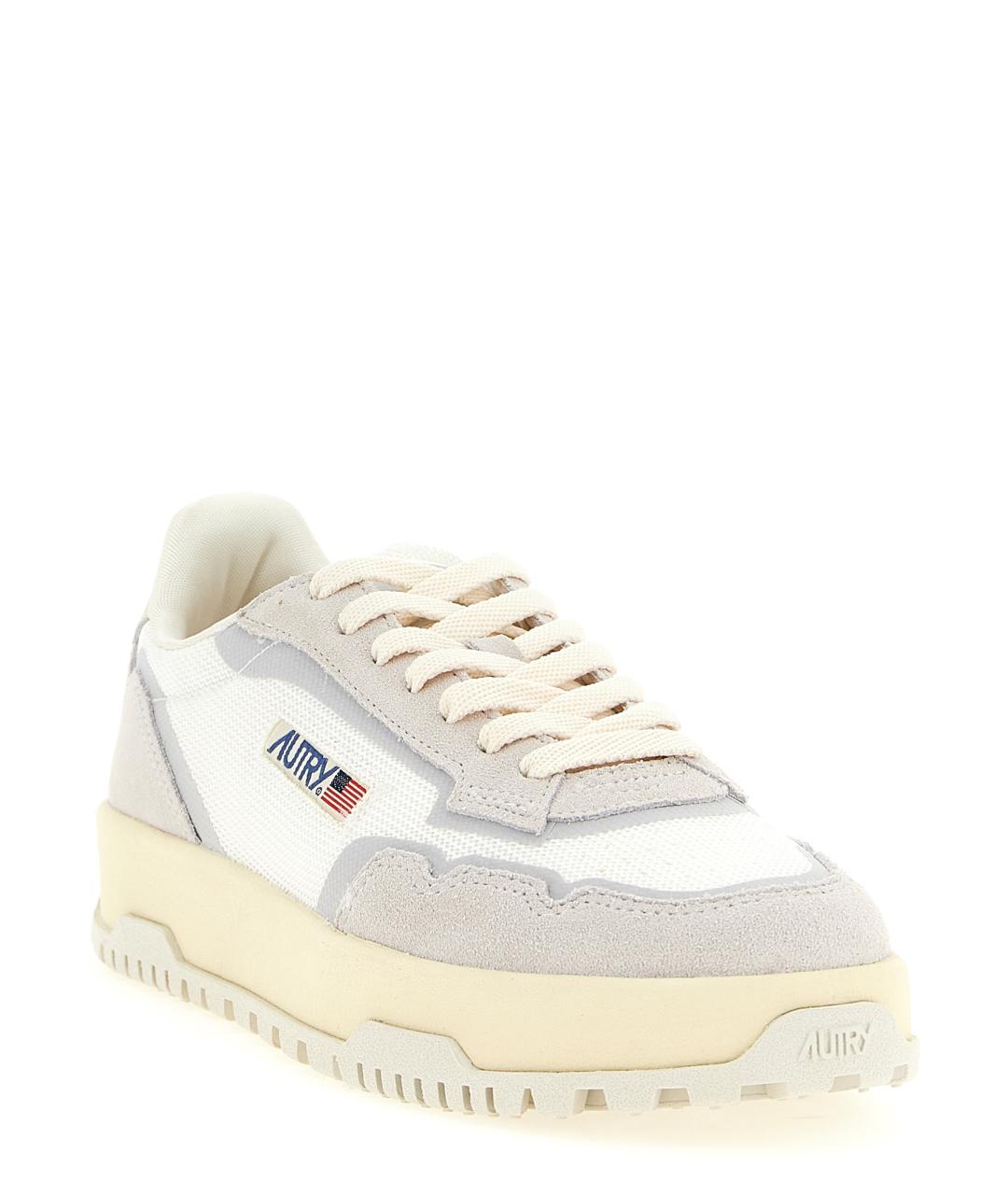 AUTRY Серые текстильные низкие кроссовки / кеды, фото 2