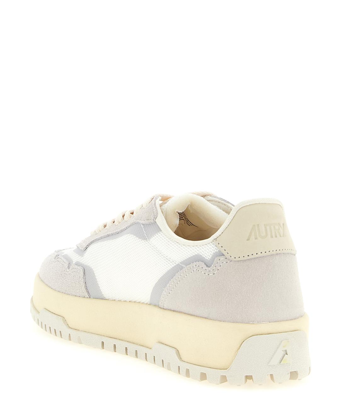 AUTRY Серые текстильные низкие кроссовки / кеды, фото 3