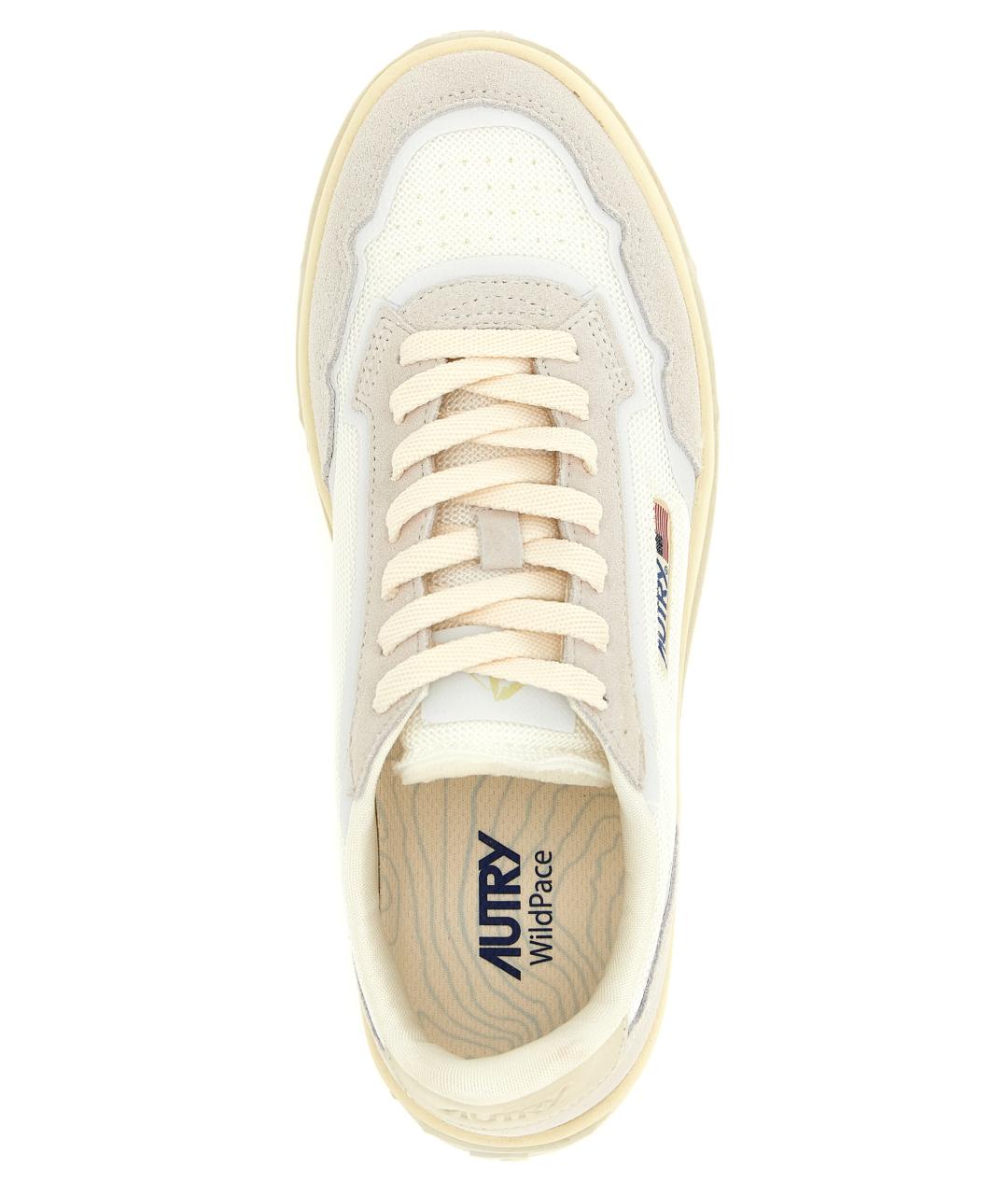 AUTRY Серые текстильные низкие кроссовки / кеды, фото 4