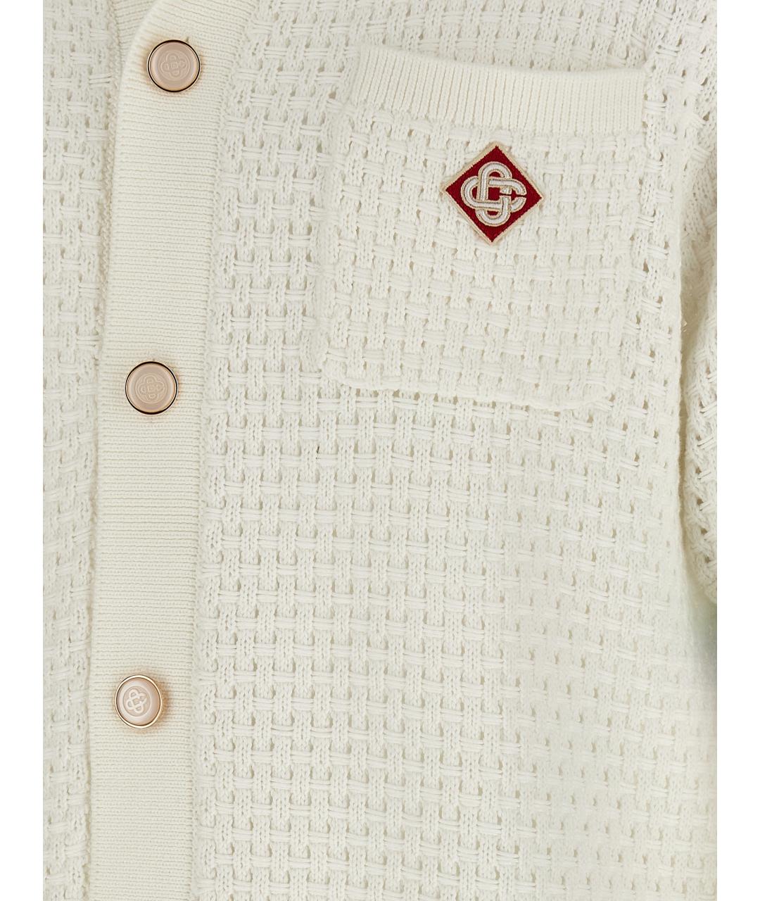 CASABLANCA Белая хлопковая кэжуал рубашка, фото 4