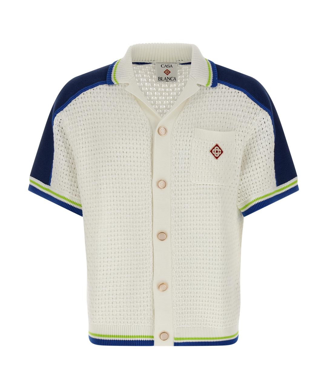 CASABLANCA Белая хлопковая кэжуал рубашка, фото 1