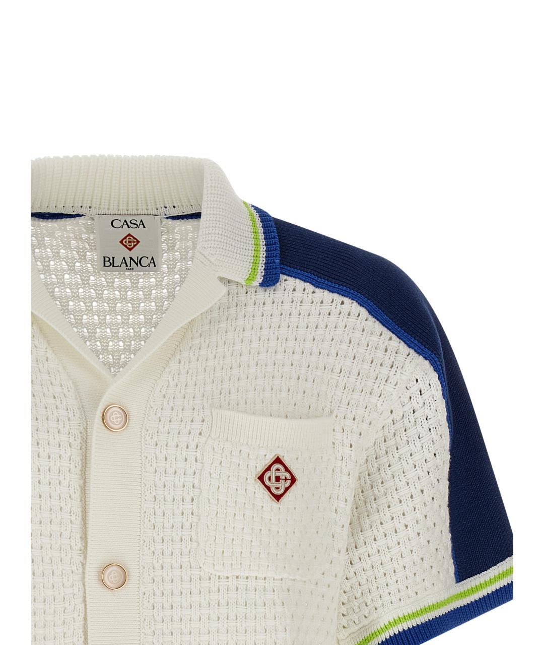 CASABLANCA Белая хлопковая кэжуал рубашка, фото 3