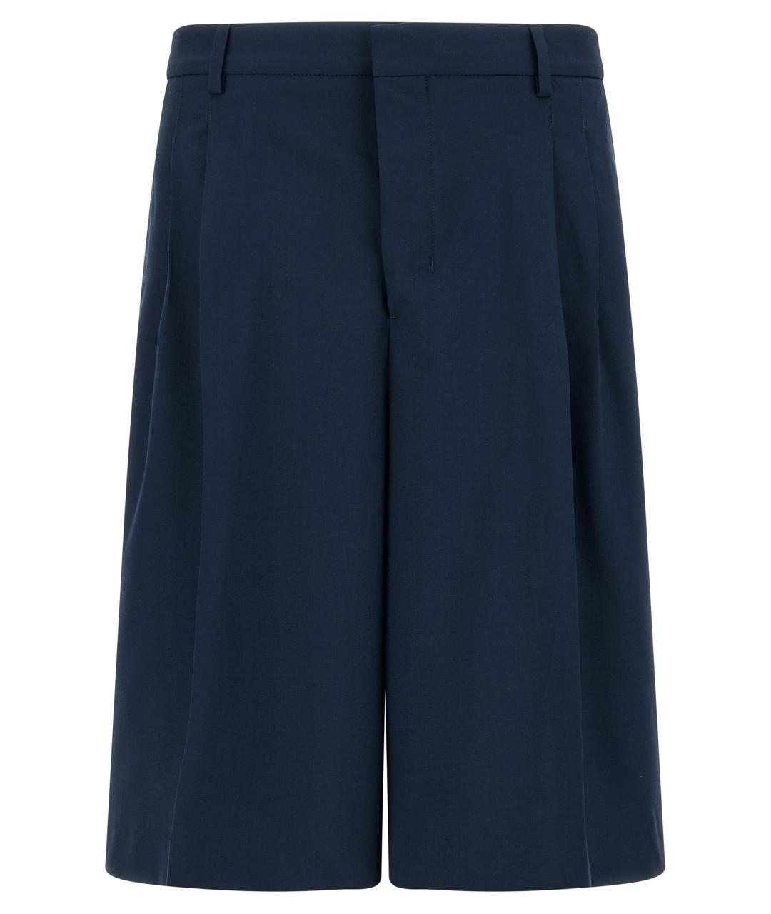 Ami Paris Синие шерстяные шорты, фото 1