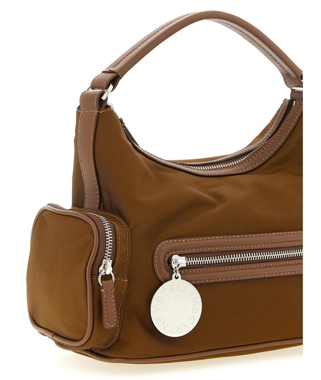 STELLA MCCARTNEY Коричневая тканевая сумка через плечо, фото 3