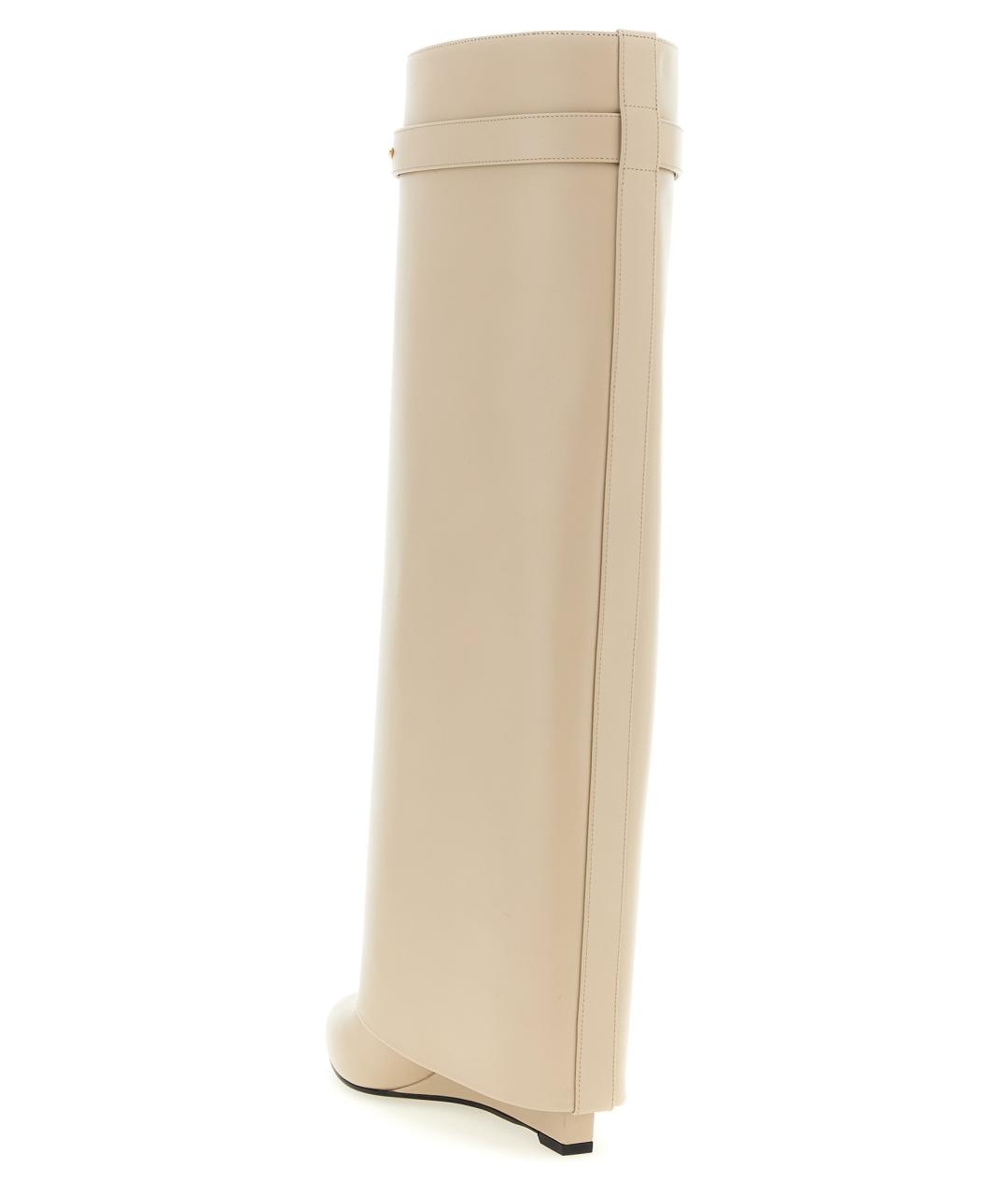 GIVENCHY Бежевые кожаные сапоги, фото 3