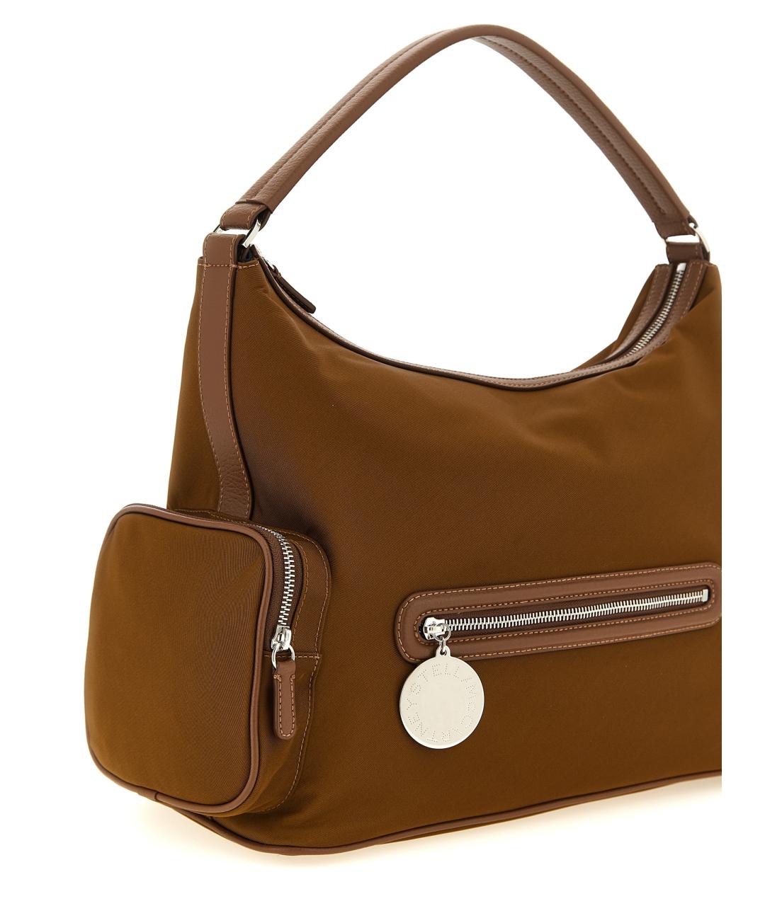 STELLA MCCARTNEY Коричневая синтетическая сумка через плечо, фото 3