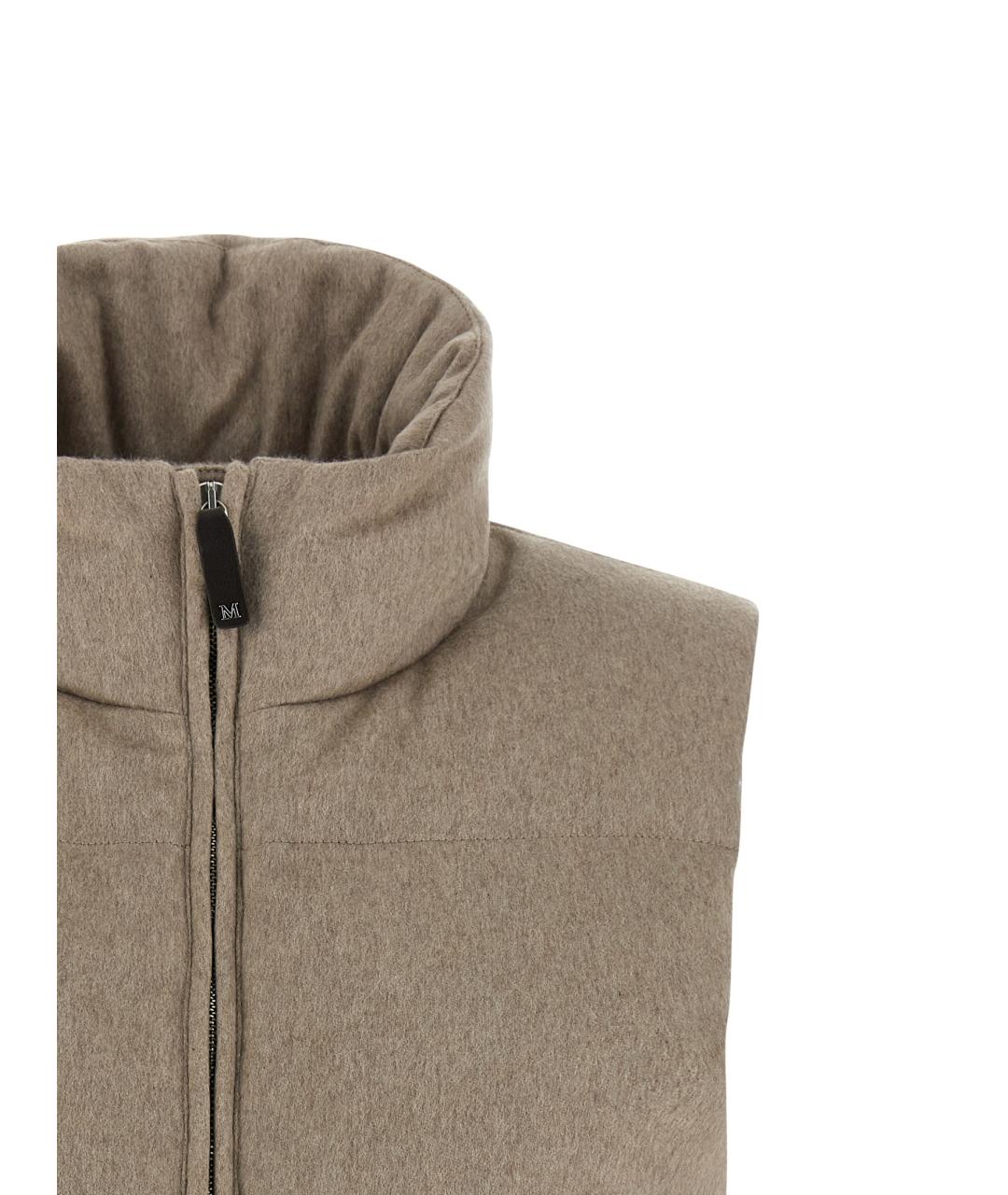 MAX MARA Бежевый кашемировый жилет, фото 3