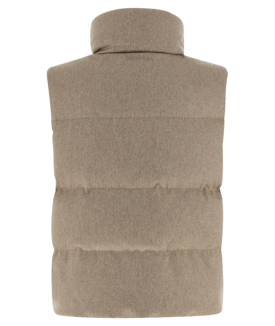 MAX MARA Бежевый кашемировый жилет, фото 2